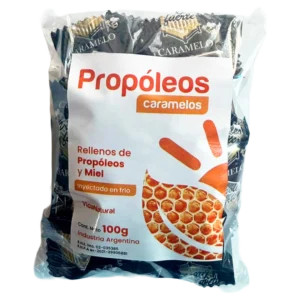 caramelos de propóleos y miel x 100g.