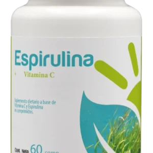 Suplementos espirulina + vit. c x 60 compr.