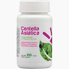 Suplementos centella asiática + ginkgo + vit. c x 100 compr.